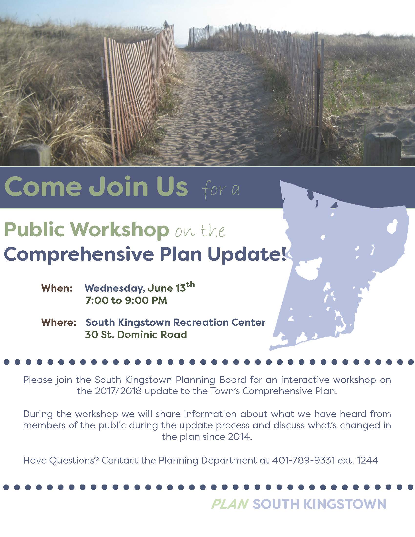 Comp Plan Public Workshop Flyer